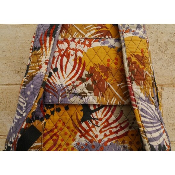 Vera Bradley Quilted Painted Feathers Campus Tech Backpack 16 x 12 x 6 Large main image 16